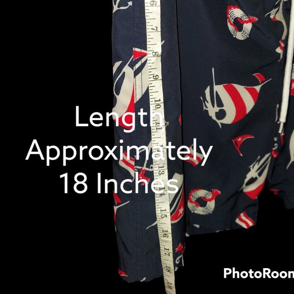 J. Crew Flex Swimwear Nautical Theme Navy Men's Size 33 - Picture 4 of 8